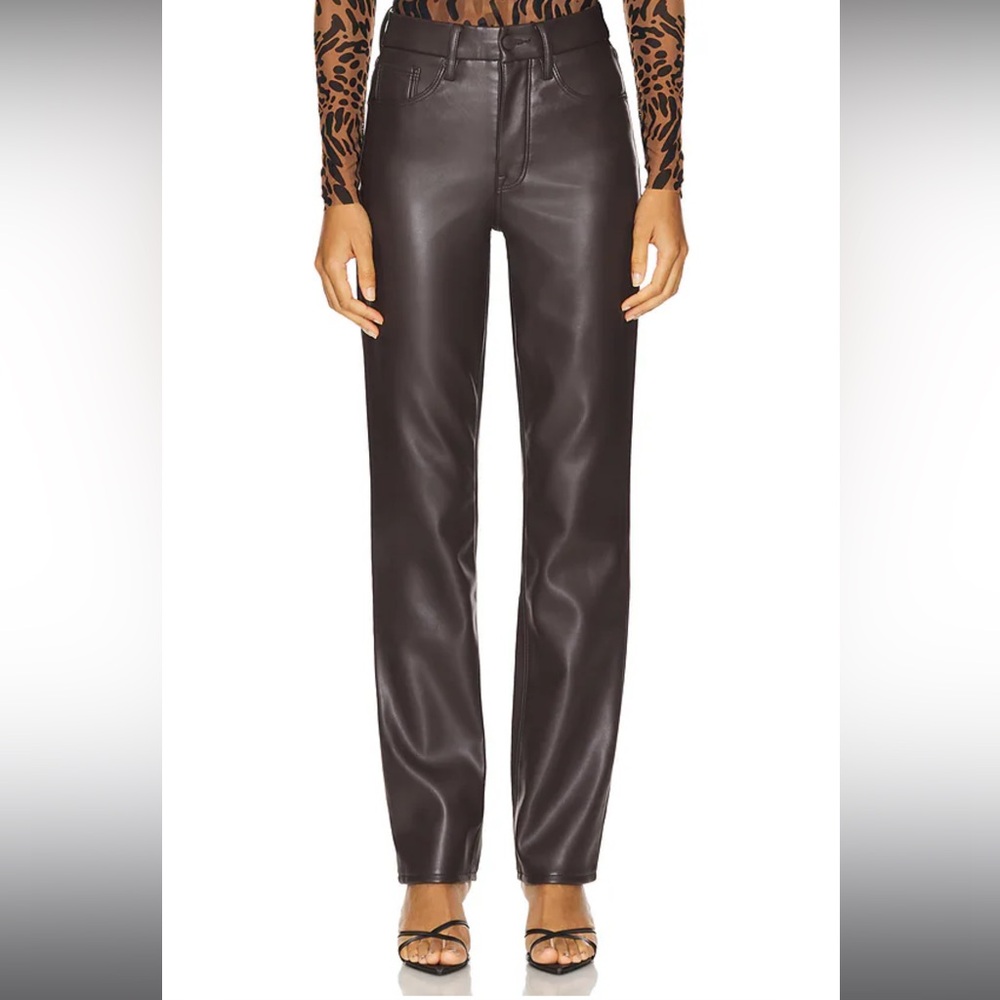 NWT Good American Better Than Leather Icon Pant